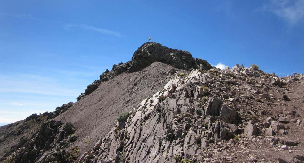 B Zeb on summit of Toluca volcano