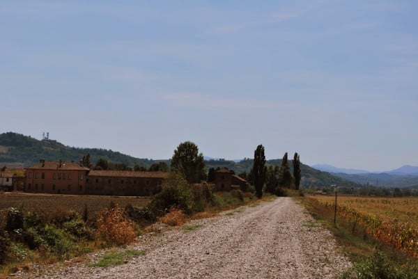 Italian landscape on a bikepacking trip.