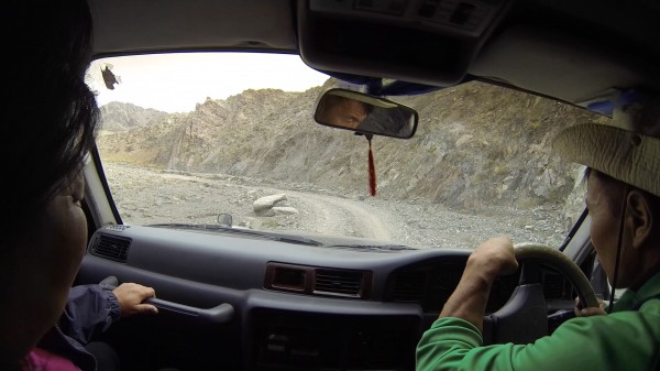 Rough roads in western Mongolia