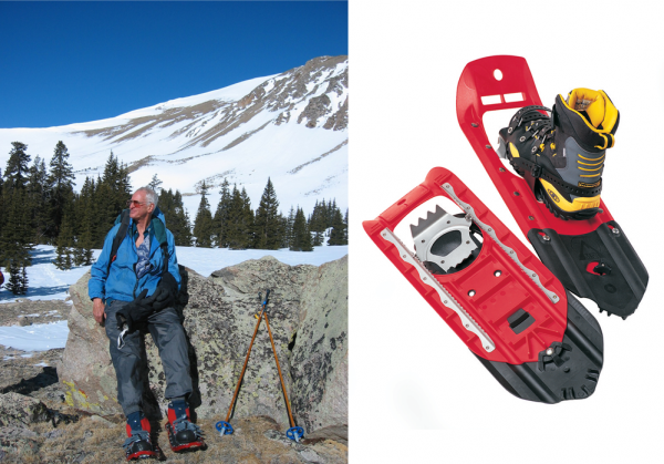 Bill Forrest with MSR Denali Classic Snowshoes