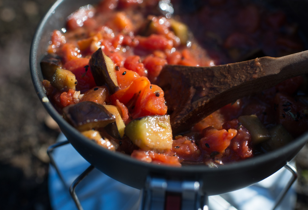 Spiced Eggplant Tomato Stew fall recipe