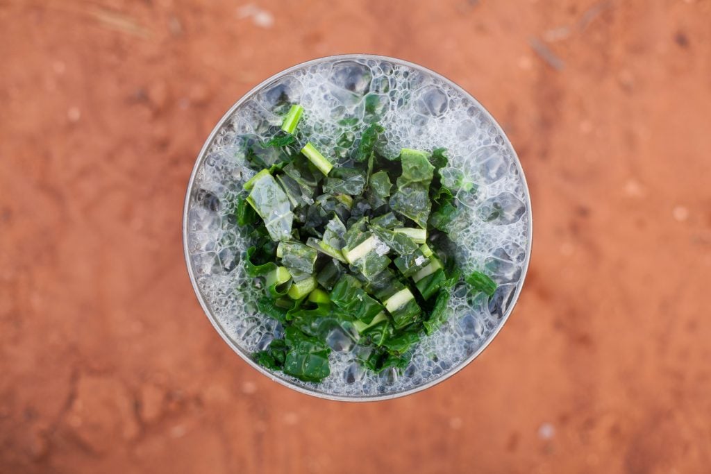 boiling kale