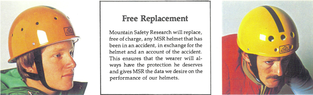 MSR helmet replacement program