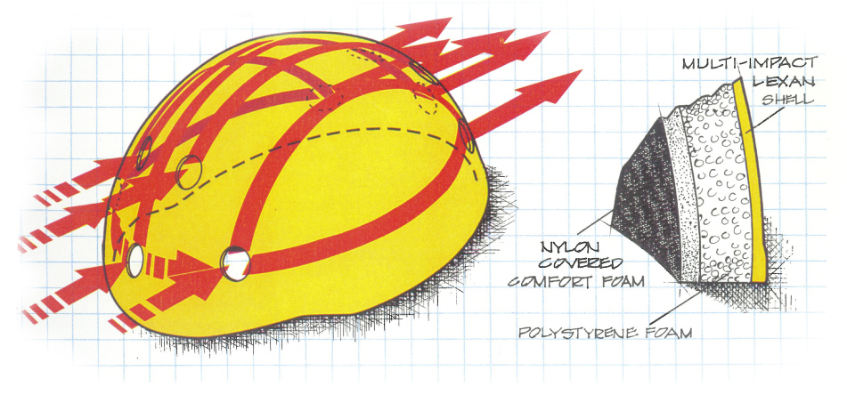 MSR Bike Helmet Illustration