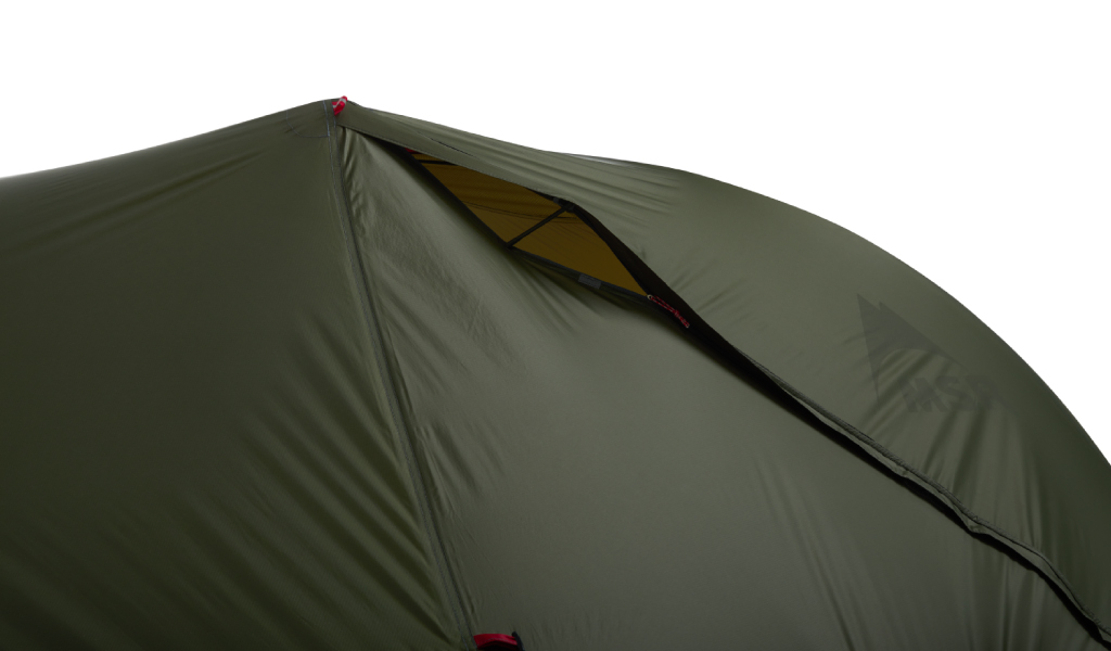 Tent vent open to reduce condensation