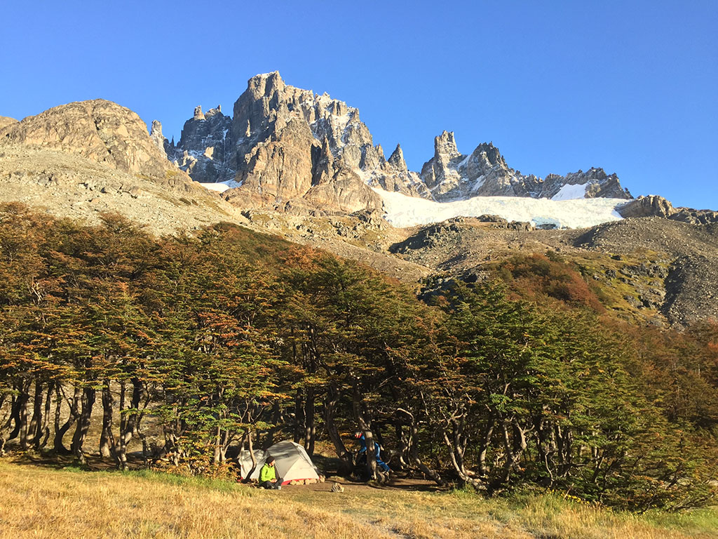 camping in Chilean patagonia