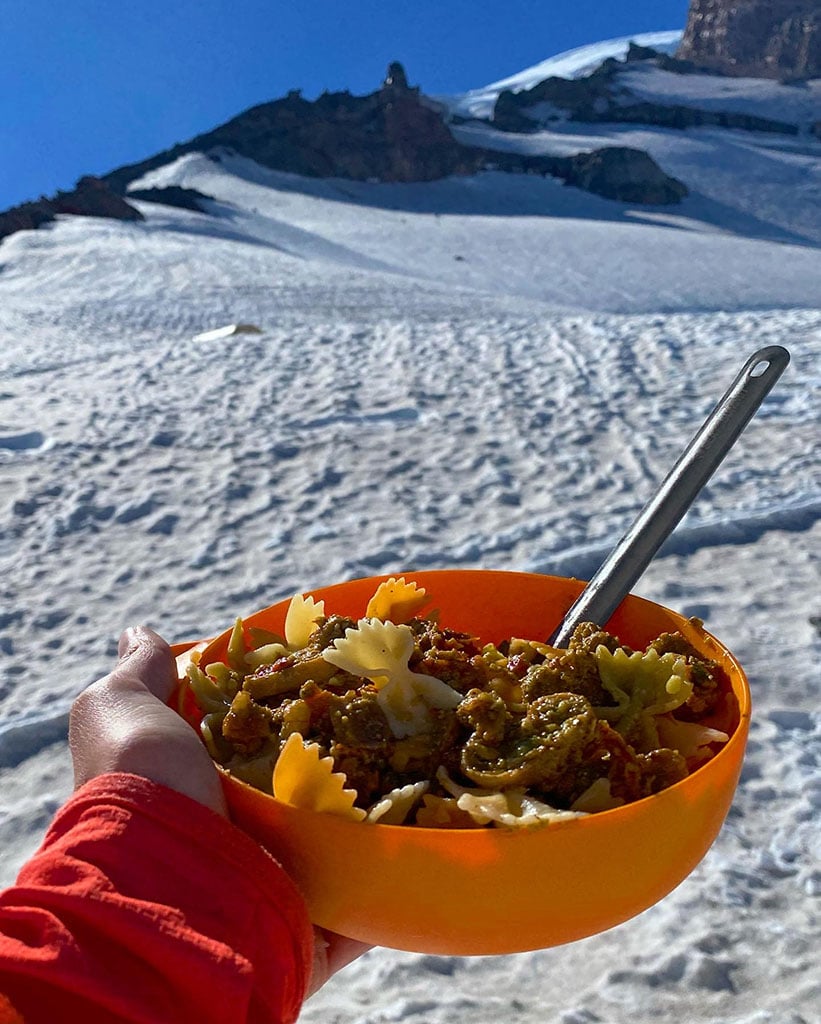 mountaineering pasta dinner recipe