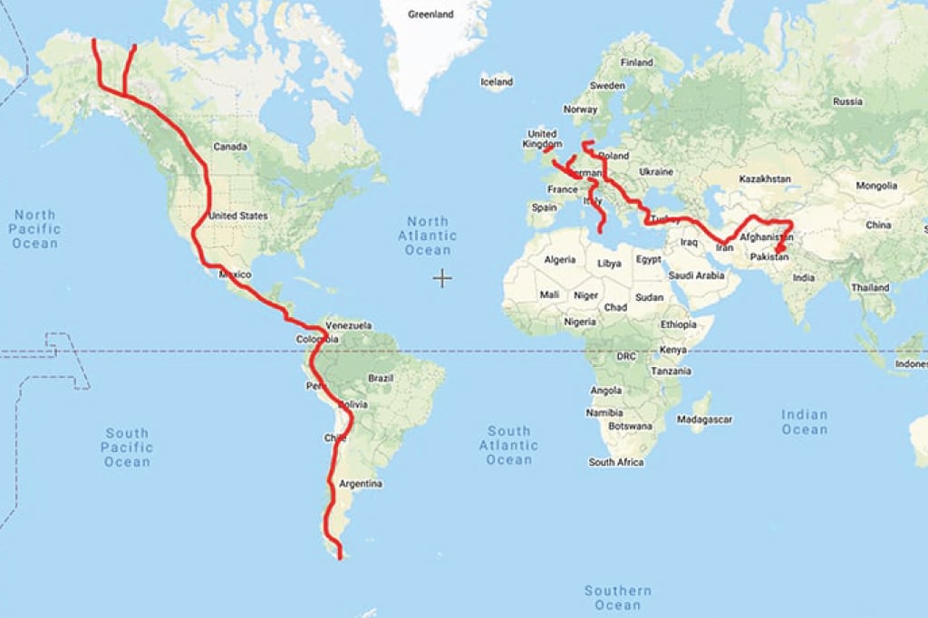 Bikepacking Map Route