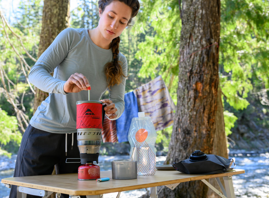 camp coffee for two or more WindBurner Duo Stove System + Press