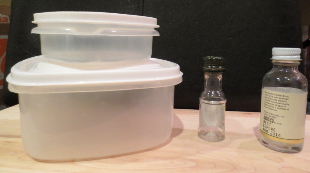 Save and reuse small containers for backcountry kitchen