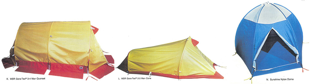 1977 MSR Tents