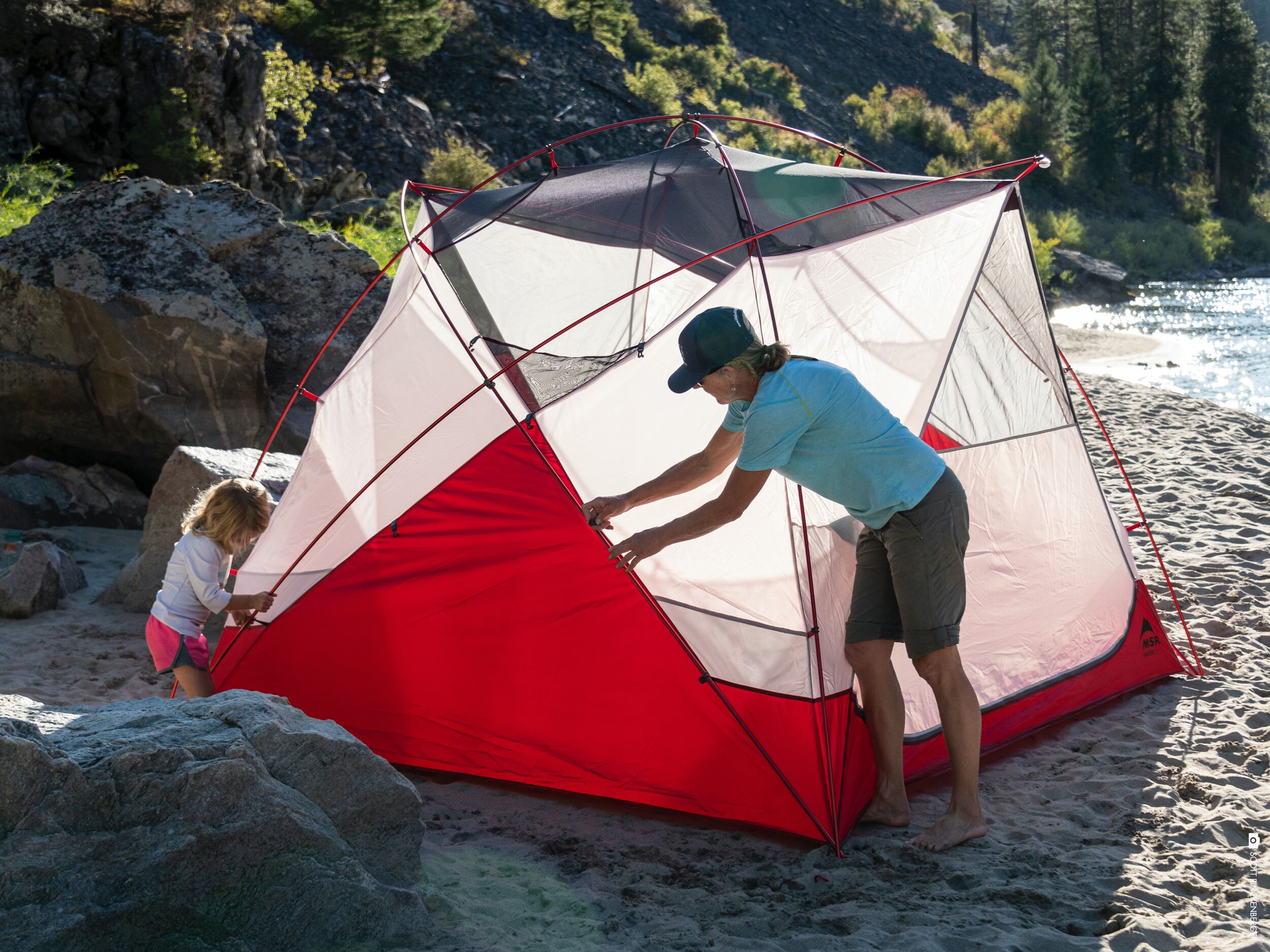 MSR® Habitude 4 Four-Person Family & Group Camping Tent | MSR