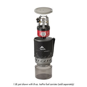 WindBurner® Duo Stove System | 1.8L pot shown with 8-oz. IsoPro fuel canister (sold separately)